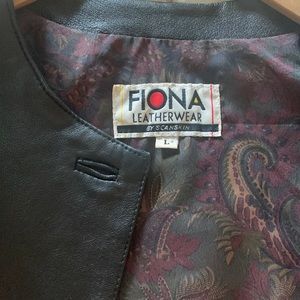 Vintage Fiona Leatherware Jacket - L- Great Used Condition